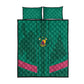 Custom Cameroun Football Quilt Bed Set Allez les Lions