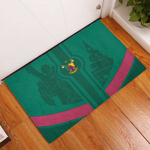 Custom Cameroun Football Rubber Doormat Allez les Lions