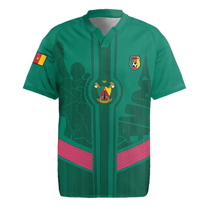 Custom Cameroun Football Rugby Jersey Allez les Lions