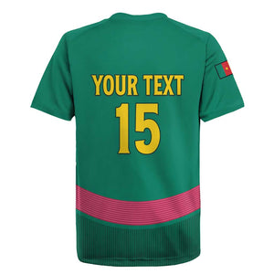 Custom Cameroun Football Rugby Jersey Allez les Lions