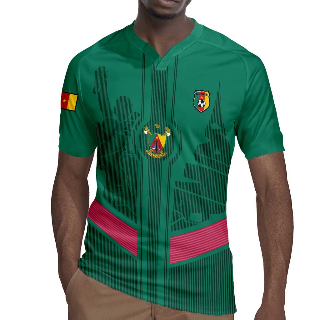 Custom Cameroun Football Rugby Jersey Allez les Lions