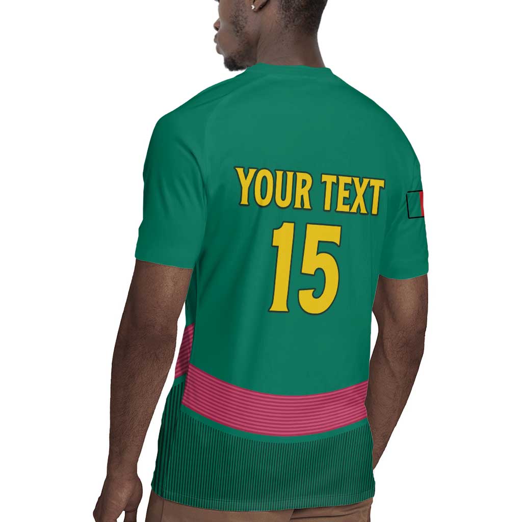 Custom Cameroun Football Rugby Jersey Allez les Lions