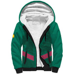 Custom Cameroun Football Sherpa Hoodie Allez les Lions