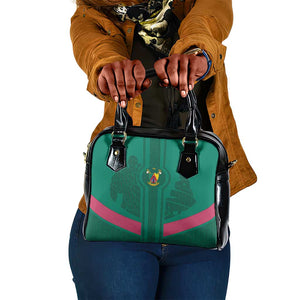 Custom Cameroun Football Shoulder Handbag Allez les Lions