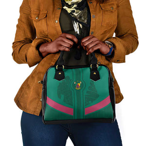 Custom Cameroun Football Shoulder Handbag Allez les Lions
