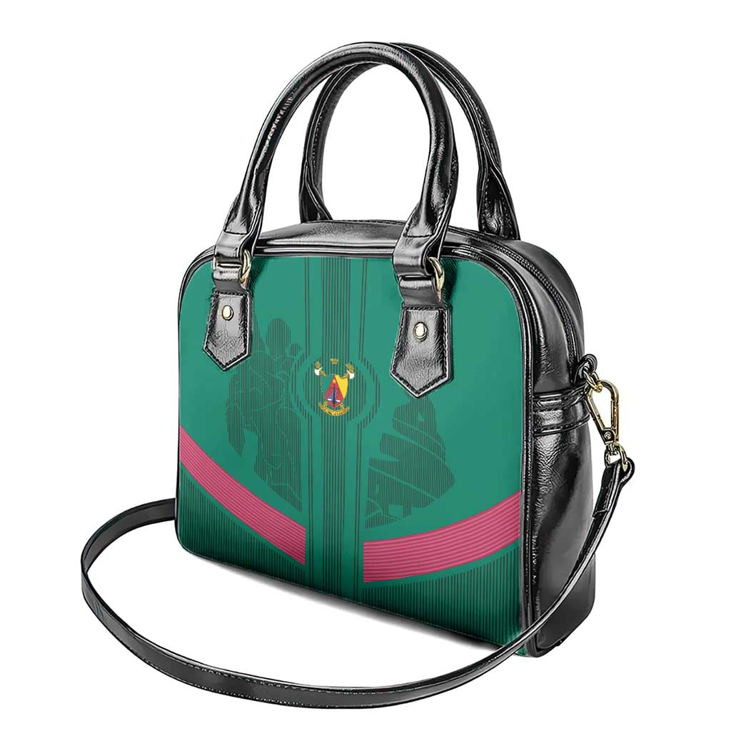 Custom Cameroun Football Shoulder Handbag Allez les Lions