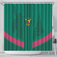 Custom Cameroun Football Shower Curtain Allez les Lions