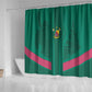 Custom Cameroun Football Shower Curtain Allez les Lions