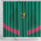 Custom Cameroun Football Shower Curtain Allez les Lions