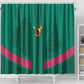 Custom Cameroun Football Shower Curtain Allez les Lions