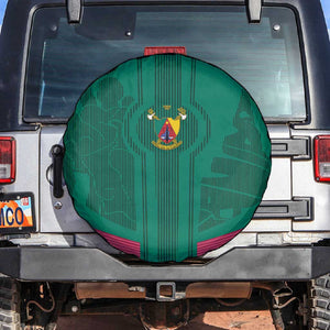 Custom Cameroun Football Spare Tire Cover Allez les Lions