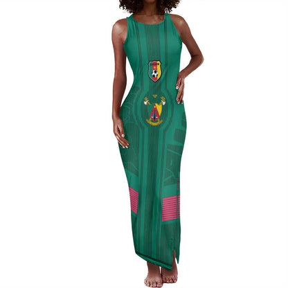 Custom Cameroun Football Tank Maxi Dress Allez les Lions