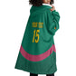 Custom Cameroun Football Wearable Blanket Hoodie Allez les Lions