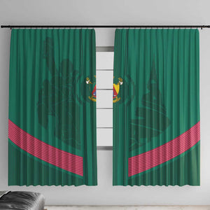 Custom Cameroun Football Window Curtain Allez les Lions