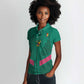 Custom Cameroun Football Women Polo Shirt Allez les Lions