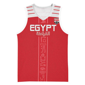 Egyptian Football Custom Basketball Jersey Yalla Masr - Red Ver - African Pride