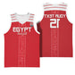 Egyptian Football Custom Basketball Jersey Yalla Masr - Red Ver - African Pride