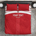 Egyptian Football Custom Bedding Set Yalla Masr - Red Ver
