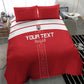 Egyptian Football Custom Bedding Set Yalla Masr - Red Ver
