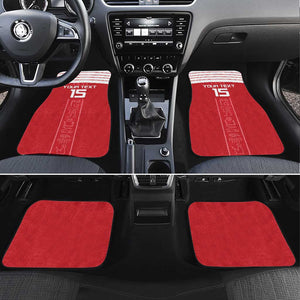 Egyptian Football Custom Car Mats Yalla Masr - Red Ver