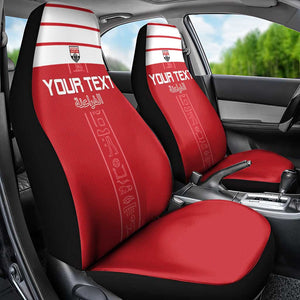 Egyptian Football Custom Car Seat Cover Yalla Masr - Red Ver