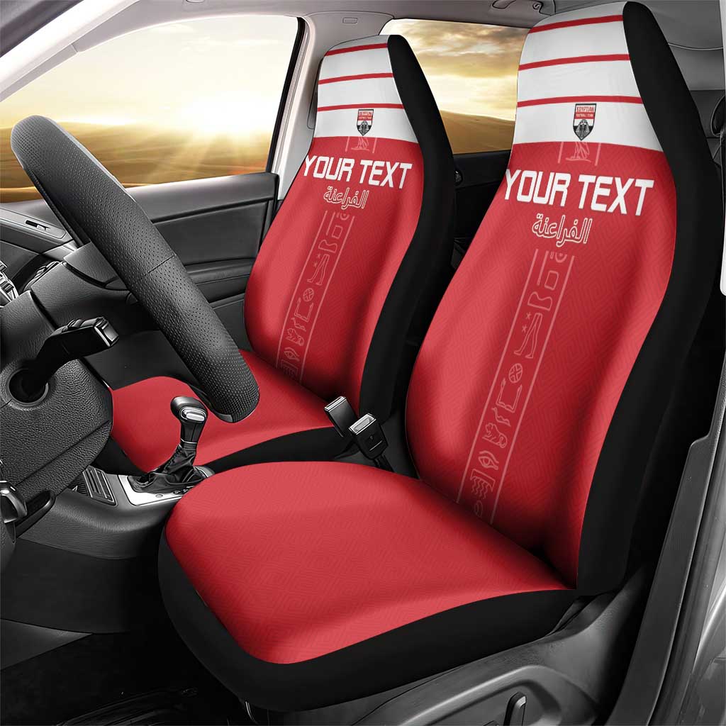 Egyptian Football Custom Car Seat Cover Yalla Masr - Red Ver