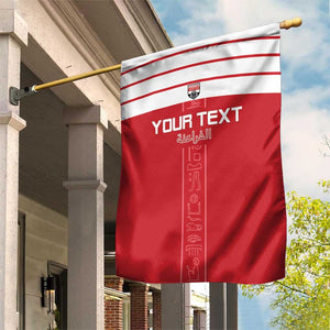 Egyptian Football Custom Garden Flag Yalla Masr - Red Ver