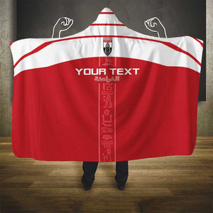 Egyptian Football Custom Hooded Blanket Yalla Masr - Red Ver