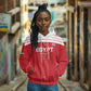 Egyptian Football Custom Hoodie Yalla Masr - Red Ver