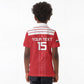 Egyptian Football Custom Kid Polo Shirt Yalla Masr - Red Ver