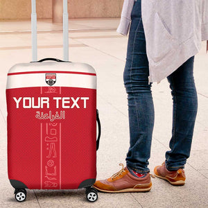Egyptian Football Custom Luggage Cover Yalla Masr - Red Ver