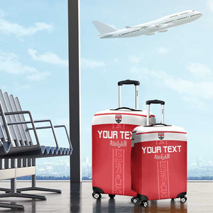 Egyptian Football Custom Luggage Cover Yalla Masr - Red Ver