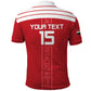 Egyptian Football Custom Polo Shirt Yalla Masr - Red Ver