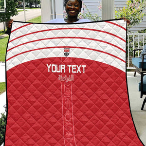 Egyptian Football Custom Quilt Yalla Masr - Red Ver