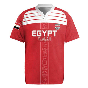 Egyptian Football Custom Rugby Jersey Yalla Masr - Red Ver