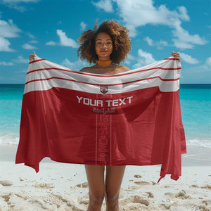 Egyptian Football Custom Sarong Yalla Masr - Red Ver