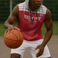 Egyptian Football Custom Sleeveless Hoodie Yalla Masr - Red Ver - African Pride
