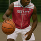 Egyptian Football Custom Sleeveless Zip Hoodie Yalla Masr - Red Ver - African Pride