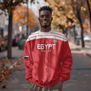 Egyptian Football Custom Sweatshirt Yalla Masr - Red Ver