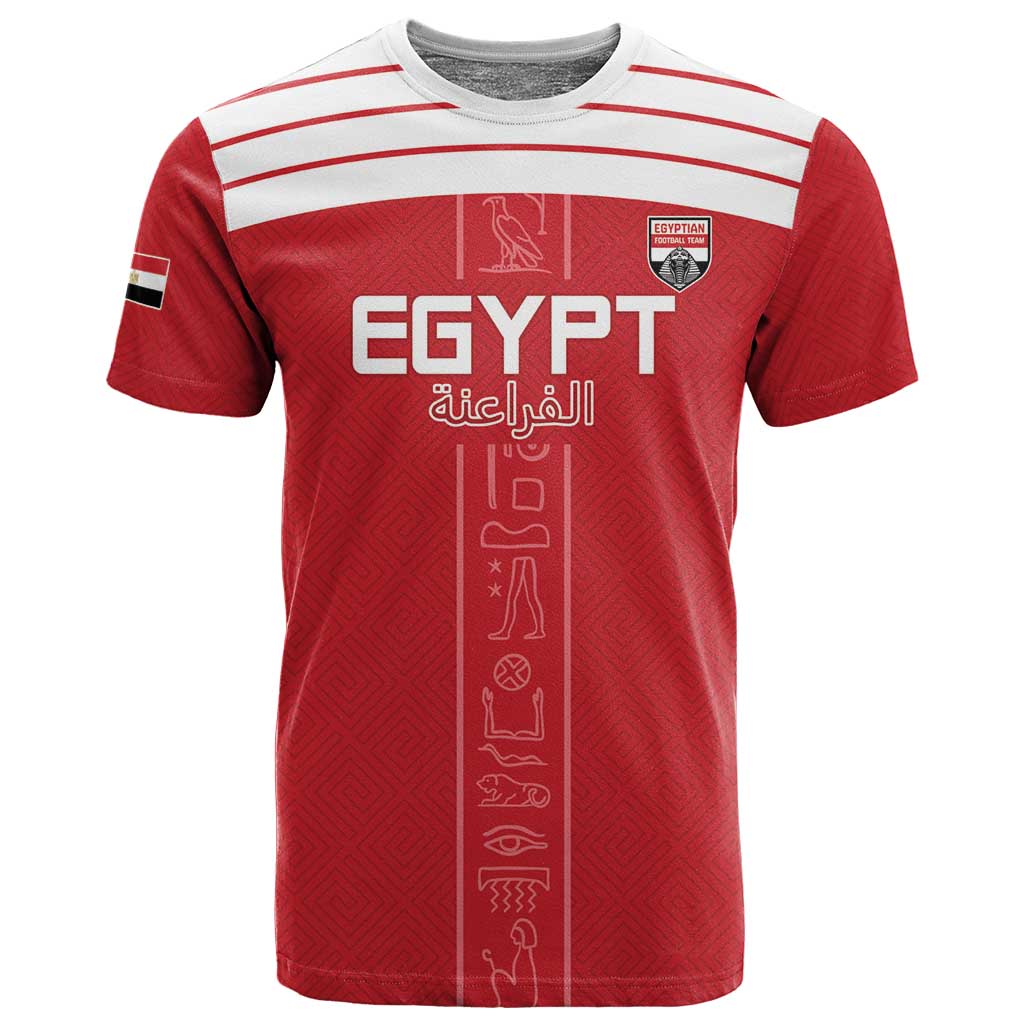 Egyptian Football Custom T shirt Yalla Masr - Red Ver