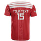 Egyptian Football Custom T shirt Yalla Masr - Red Ver