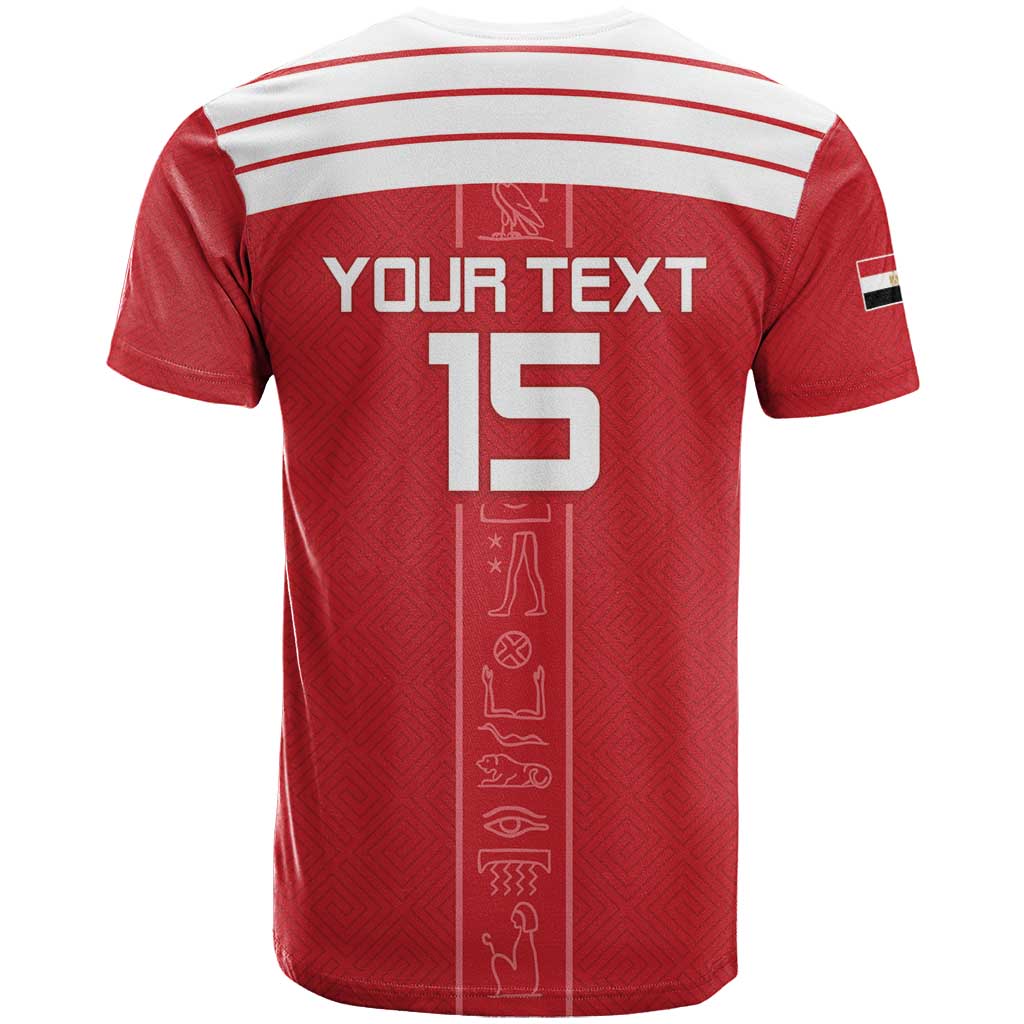 Egyptian Football Custom T shirt Yalla Masr - Red Ver