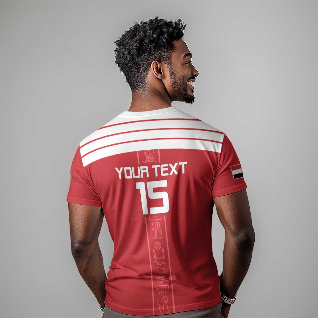 Egyptian Football Custom T shirt Yalla Masr - Red Ver
