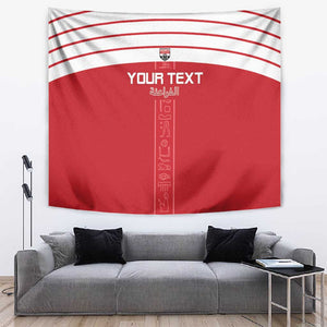 Egyptian Football Custom Tapestry Yalla Masr - Red Ver