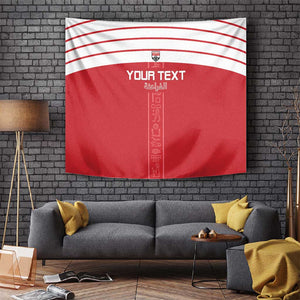 Egyptian Football Custom Tapestry Yalla Masr - Red Ver