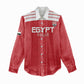 Egyptian Football Custom Women Casual Shirt Yalla Masr - Red Ver