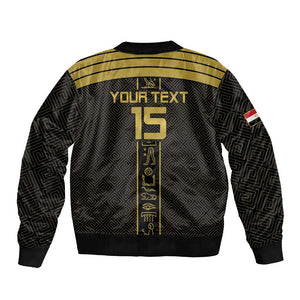 Egyptian Football Custom Bomber Jacket Yalla Masr - Black Ver