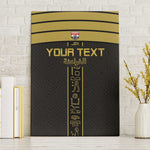 Egyptian Football Custom Canvas Wall Art Yalla Masr - Black Ver