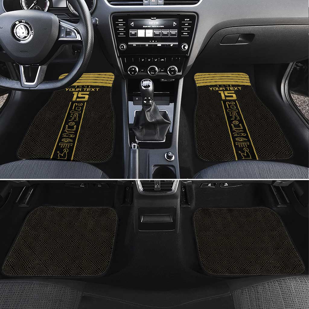 Egyptian Football Custom Car Mats Yalla Masr - Black Ver