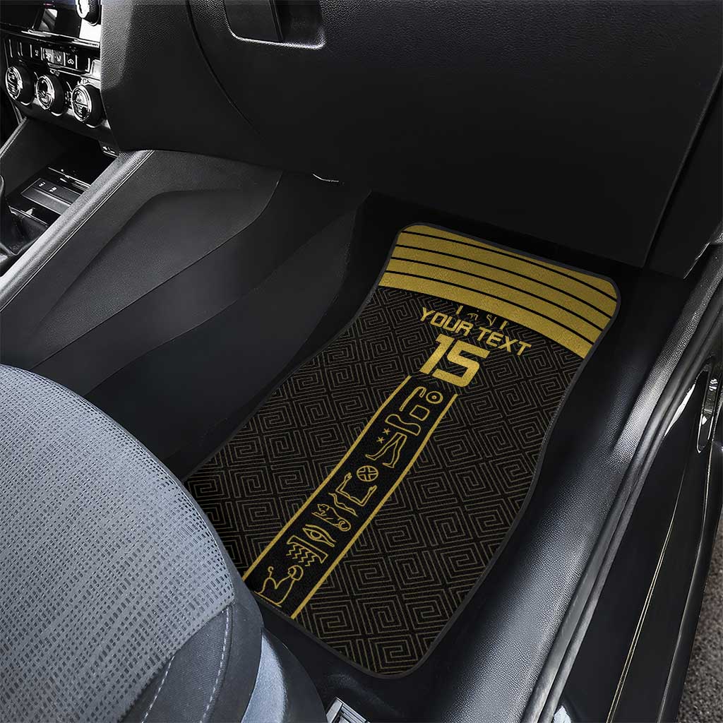 Egyptian Football Custom Car Mats Yalla Masr - Black Ver